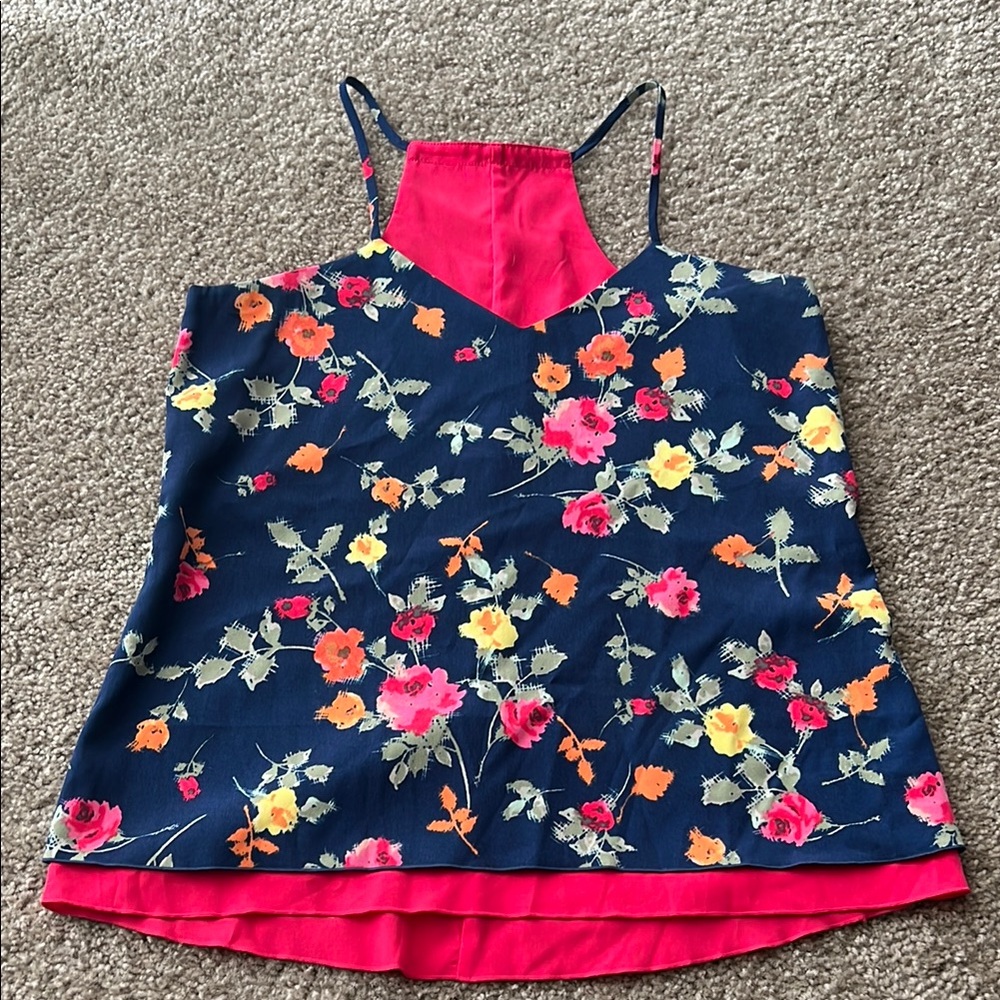 Floral Spaghetti Strap Top